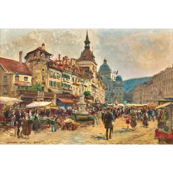 Georges Stein — Auf dem Markt in Bern.