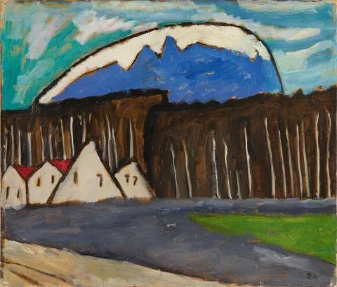 Gabriele Münter — Häuser am Wald