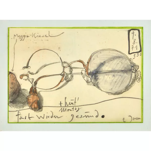 Horst Janssen — "Maggia-Kiesel + heut' Montag fast wieder gesund".