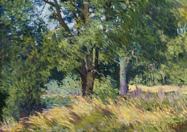 Luc Didier — "Arbres au bord de l'Indre"