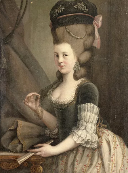 Pietro Longhi — Attribué à Pietro Longhi — Jeune noble vénitienne