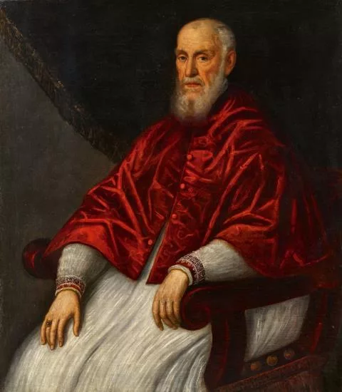 Domenico Robusti — Bildnis des Giovanni Grimani, Patriarch von Aquileia