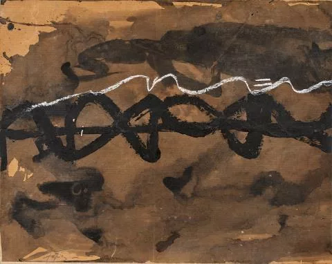 Antoni Tàpies — Morning Nocturne Series No. 6