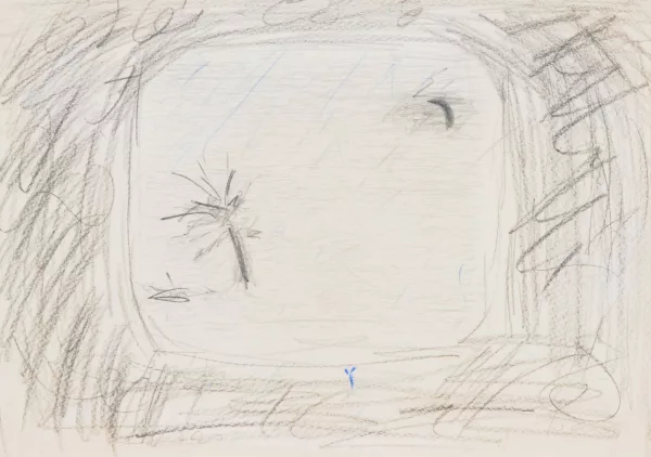 Nam June Paik — 2 Zeichnungen: Untitled
