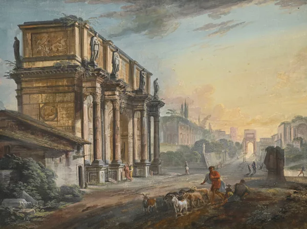 Jean-Baptiste Lallemand — L’arc de Constantin et le Forum