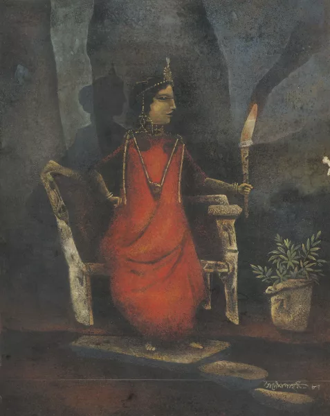 Ganesh Pyne — Ohne Titel (The Red Queen)
