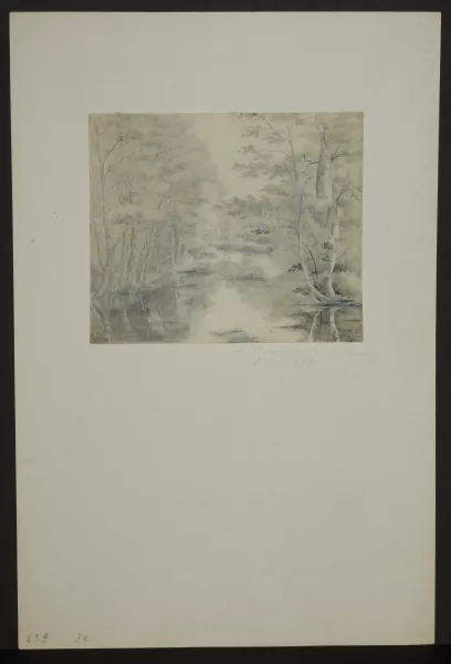 Hermann Kretzschmer — Attribué à Kretzschmer, Johann Hermann — , zugeschrieben Flusslandschaft
