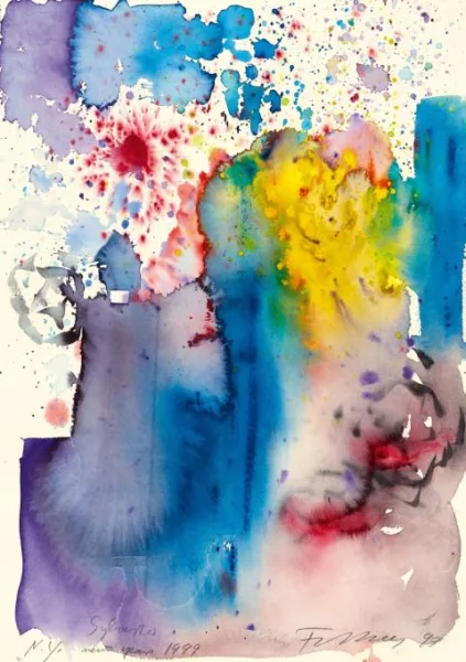 Rainer Fetting — Sylvester N.Y. new year 1999