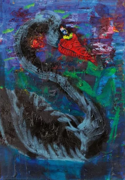 Rainer Fetting — Sort Svane