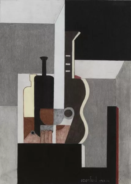Amédée Ozenfant — Nature morte puriste à la guitare