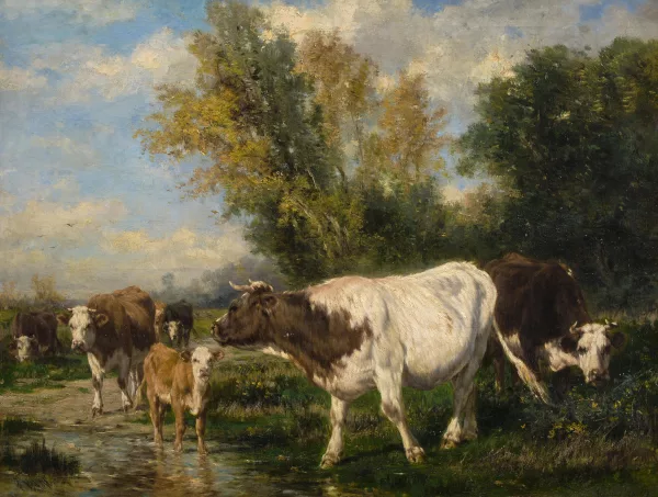 Anton Braith — Kühe auf der Weide