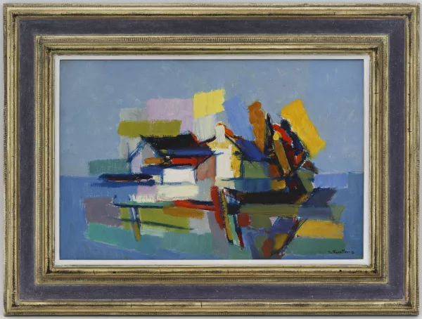 Jean Chevolleau — , "Maisons au marais inondé",