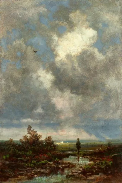 Carl Spitzweg — Landschaft mit Jäger