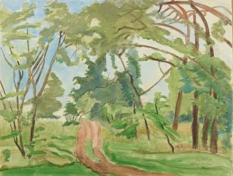 Erich Heckel — Weg unter Bäumen