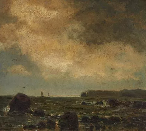 Andreas Achenbach — Felsige Küstenlandschaft