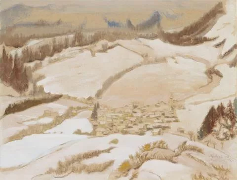 Erich Heckel — Dorf im Winter