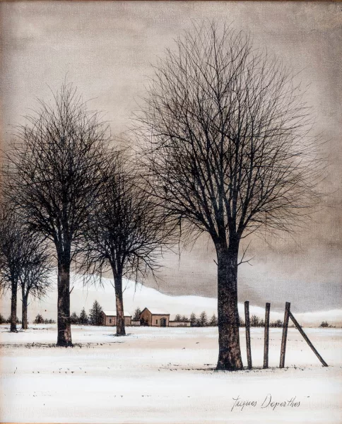 Jacques Deperthes — Paysage aux arbres