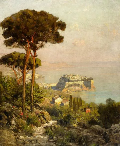 Oswald Achenbach — Blick auf die Bucht von Neapel
