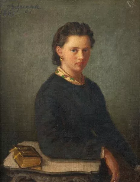 Franz Defregger — Portrait d’une jeune femme