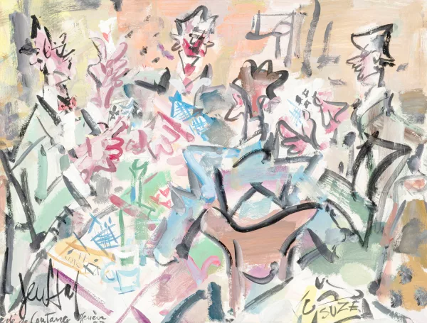 Eugène Paul — "Café de Coutance, joueurs de cartes",