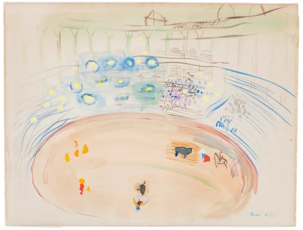 Raoul Dufy — Raoul Dufy (1877-1953), Corrida à Tolède,