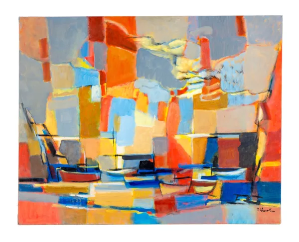 Jean Chevolleau — Le port des Vieilles, Ile d'Yeu,