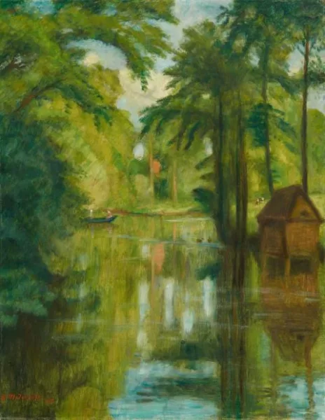 Otto Modersohn — Ruderpartie auf der Wümme