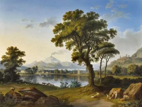 Jakob Philipp Hackert — Landschaft mit sizilianischen Tempeln
