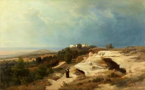 Oswald Achenbach — Mönch in der Campagna