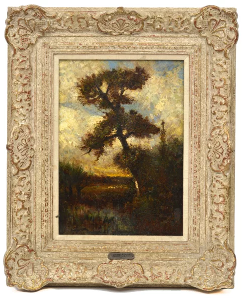Jules Dupré — Attribué à Jules Dupré — Paysage de campagne,