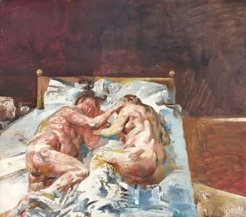 Willi Sitte — Liebespaar im Bett