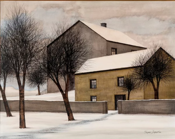Jacques Deperthes — Ferme sous la neige,