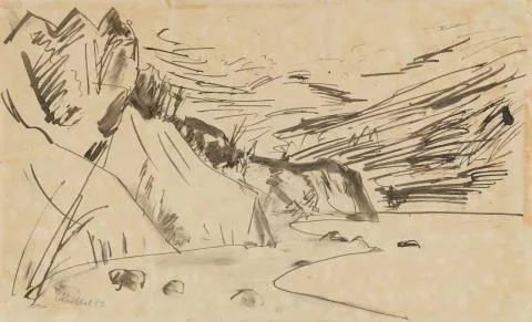 Erich Heckel — Strandlandschaft (Flensburger Förde)