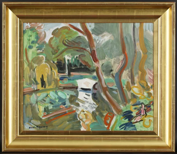 André Planson — Paysage de campagne,