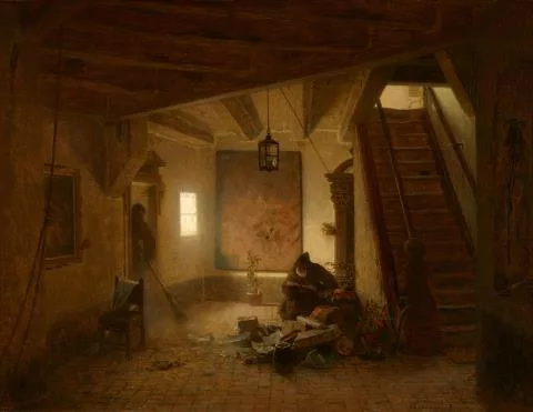 Andreas Achenbach — Der Bücherwurm
