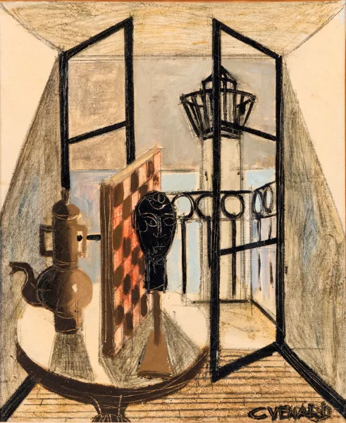 Claude Venard — Nature morte au phare