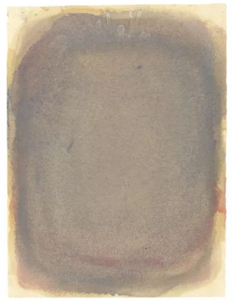 Gotthard Graubner — Ohne Titel (Schwammgouache)