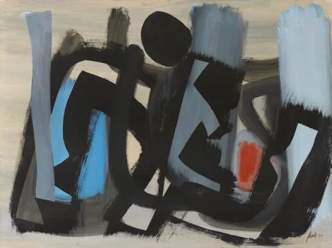 Fritz Winter — Blau-Grau
