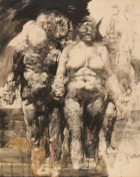 Willi Sitte — Gruppe im Wasser