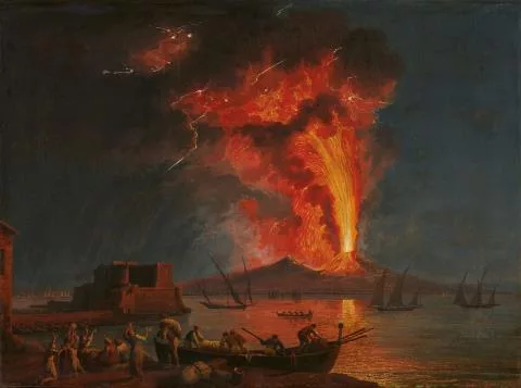 Jakob Philipp Hackert — Der Ausbruch des Vesuvs am 8. August 1779