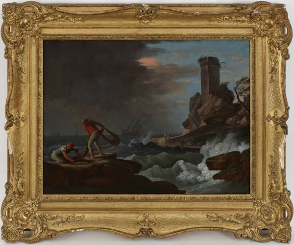 Claude Joseph Vernet — Suiveur de Claude Joseph Vernet — Bord de mer, tempête
