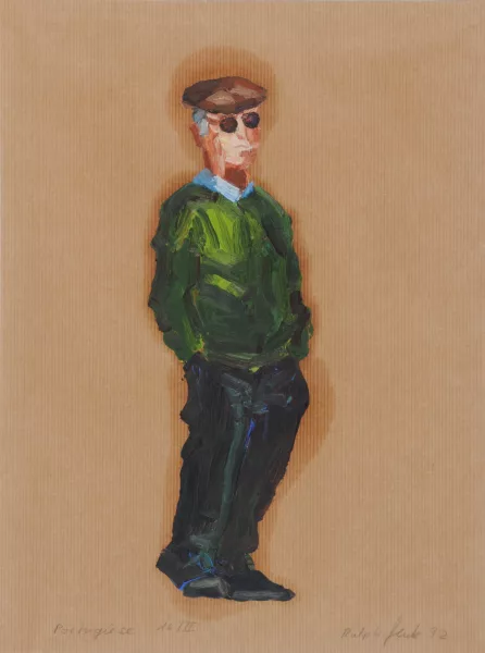 Ralph Fleck — 4 Blätter: Portugiese 14/II; Portugiese 16/II; Touristin, Lagos 4/II; Lagos 3.02.,13.00, 1992 (4)