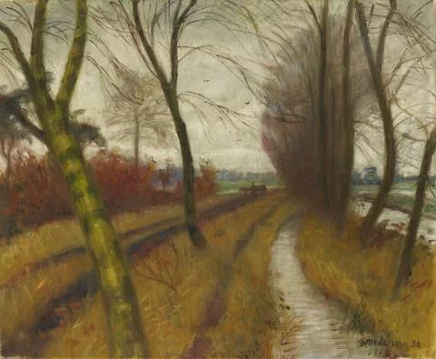 Otto Modersohn — Weg nach Surheide (silbern)