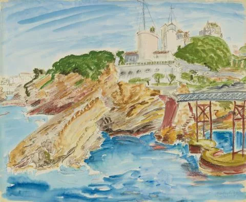 Erich Heckel — Felsen bei Biarritz