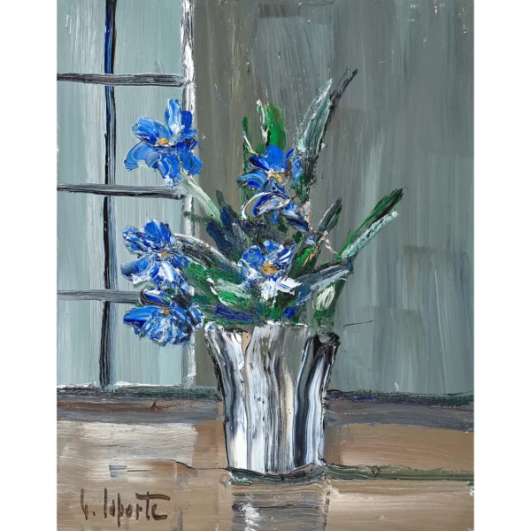 Georges Laporte — "Bouquet à la fenêtre".