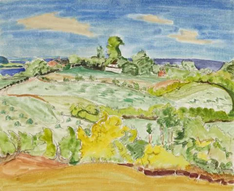 Erich Heckel — Landschaft an der Förde
