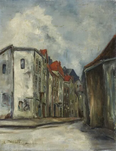 Élisée Maclet — Straßenecke in Paris