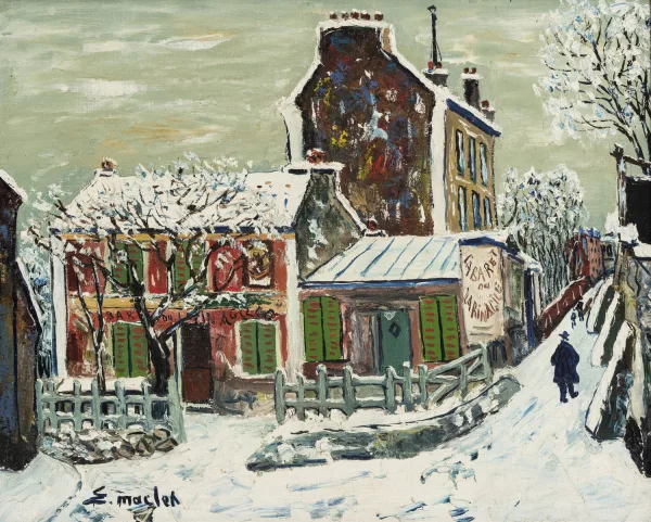 Élisée Maclet — Le lapin agile sous la neige,