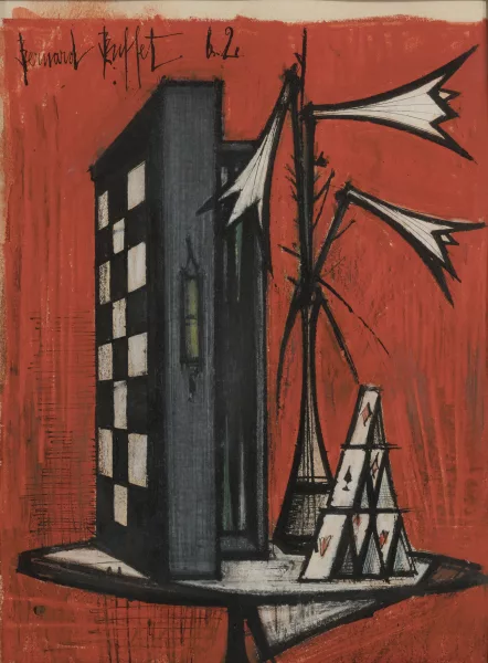 Bernard Buffet — Bernard Buffet (1928-1999), Nature morte au jeu de
