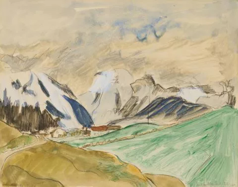 Erich Heckel — Verschneite Berge